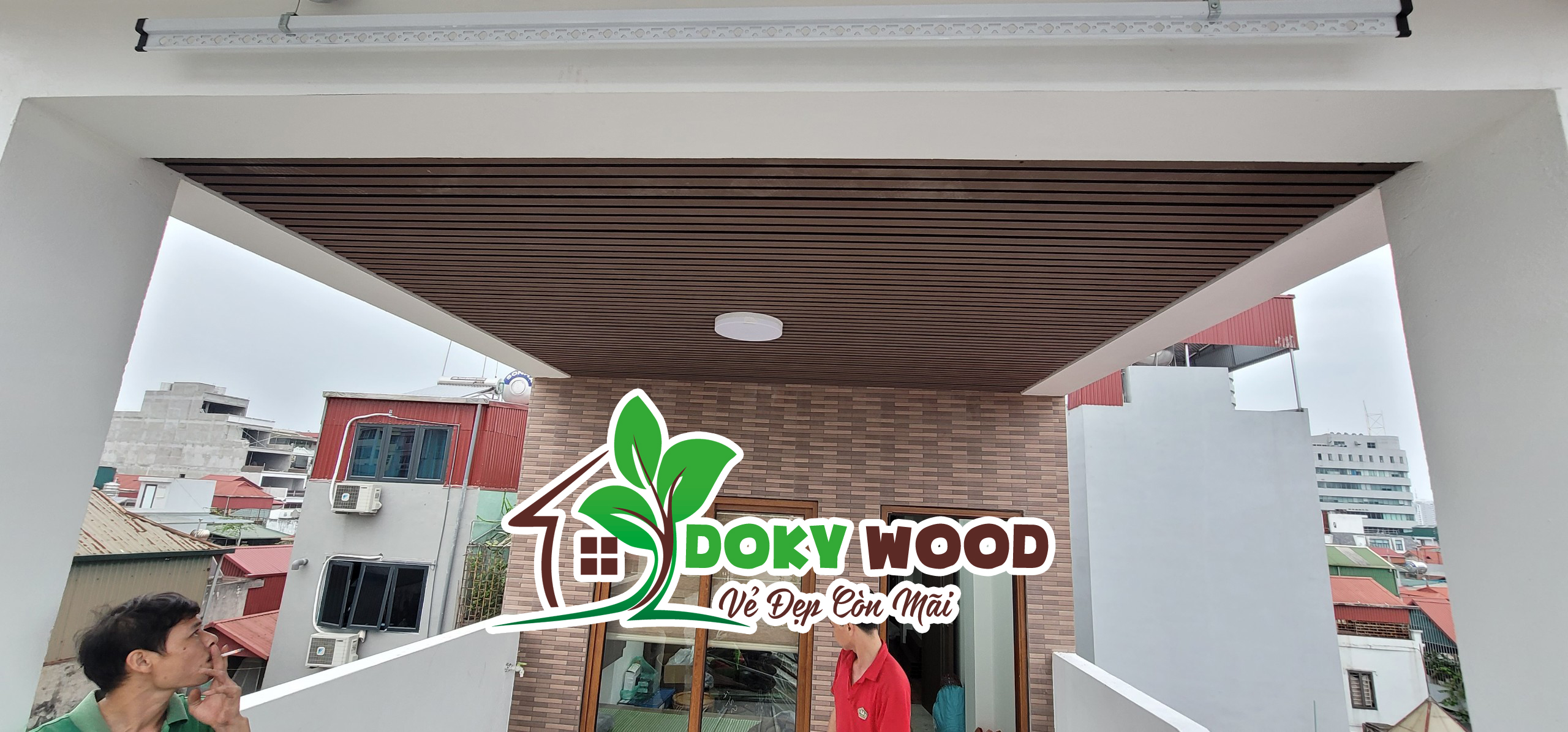 trần gỗ nhựa dokywood