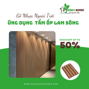 Ứng Dụng Sản Phẩm Tấm Ốp Lam Sóng Ngoài Trời Dokywood Mã 04