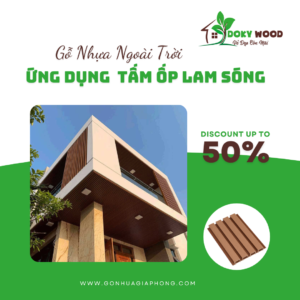 Ứng Dụng Sản Phẩm Tấm Ốp Lam Sóng Ngoài Trời Dokywood Mã 05