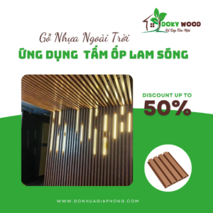 Ứng Dụng Sản Phẩm Tấm Ốp Lam Sóng Ngoài Trời Dokywood Mã 07