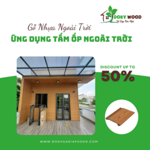 Ứng Dụng Sản Phẩm Tấm Ốp Tường Ngoài Trời Gỗ Nhựa Dokywood Mã 02
