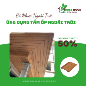 Ứng Dụng Sản Phẩm Tấm Ốp Tường Ngoài Trời Gỗ Nhựa Dokywood Mã 05
