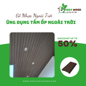 Ứng Dụng Sản Phẩm Tấm Ốp Tường Ngoài Trời Gỗ Nhựa Dokywood Mã 07