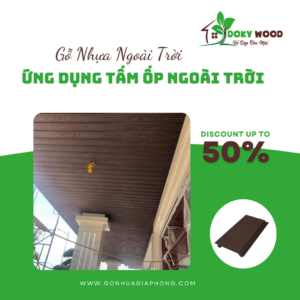 Ứng Dụng Sản Phẩm Tấm Ốp Tường Ngoài Trời Gỗ Nhựa Dokywood Mã 07