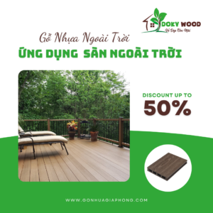 Ứng Dụng Sản Phẩm Sàn Ngoài Trời Gỗ Nhựa Dokywood Mã 60