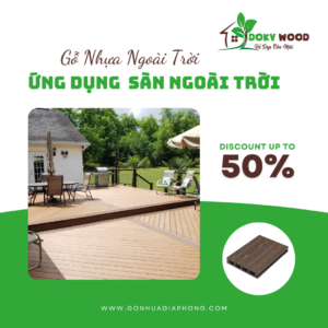 Ứng Dụng Sản Phẩm Sàn Ngoài Trời Gỗ Nhựa Dokywood Mã 63