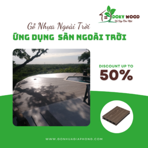 Ứng Dụng Sản Phẩm Sàn Ngoài Trời Gỗ Nhựa Dokywood Mã 65