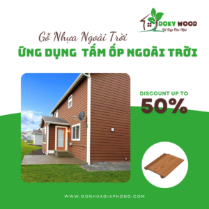 Ứng Dụng Sản Phẩm Tấm Ốp Tường Ngoài Trời Gỗ Nhựa Dokywood Mã 18