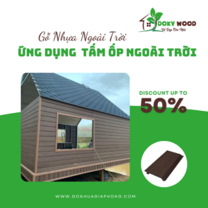 Ứng Dụng Sản Phẩm Tấm Ốp Tường Ngoài Trời Gỗ Nhựa Dokywood Mã 26