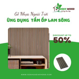 Ứng Dụng Sản Phẩm Tấm Ốp Tường Ngoài Trời Gỗ Nhựa Dokywood Mã 29