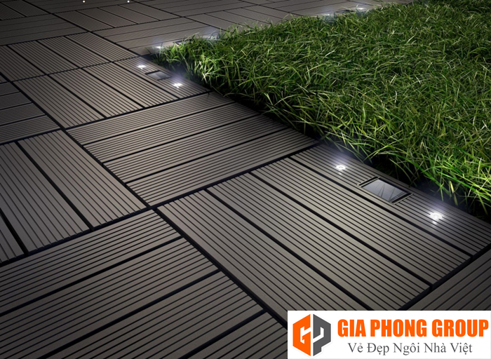 Vỉ Lót Sàn Gỗ Nhựa Ngoài Trời