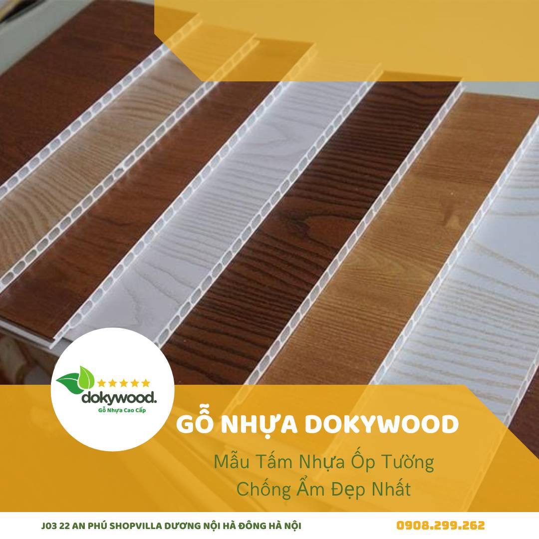 Tấm nhựa ốp tường chống ẩm đa dạng màu sắc, mẫu mã