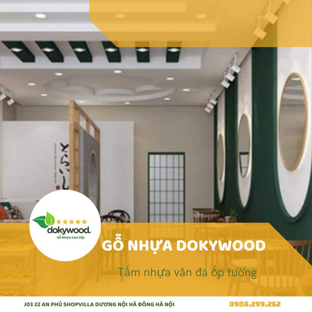 Tấm nhựa ốp tường sử dụng trong nhà hàng
