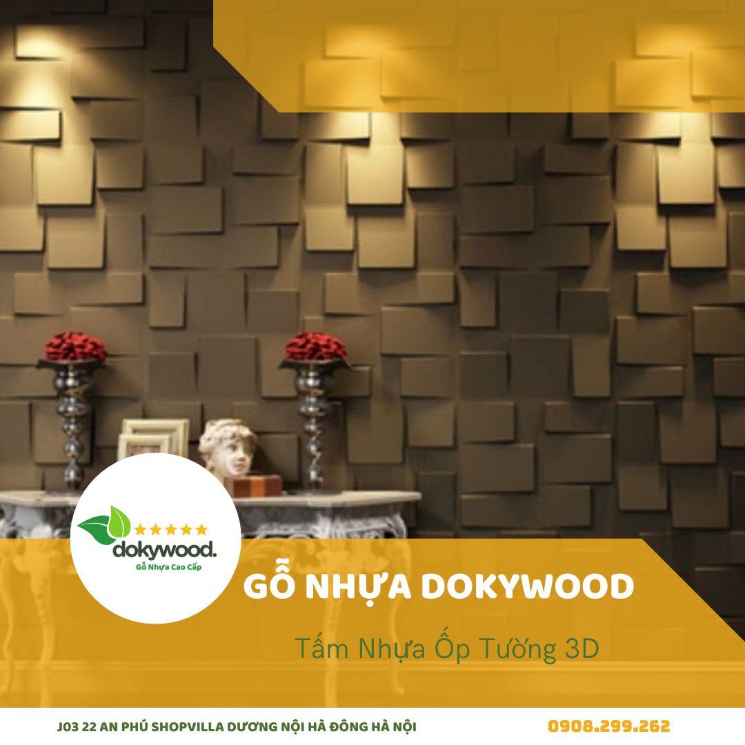 Tấm nhựa ốp tường 3D có nhiều kiểu dáng, mẫu mã, màu sắc, phù hợp với nhiều phong cách thiết kế