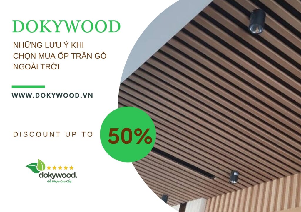 Tấm ốp trần gỗ ngoài trời
