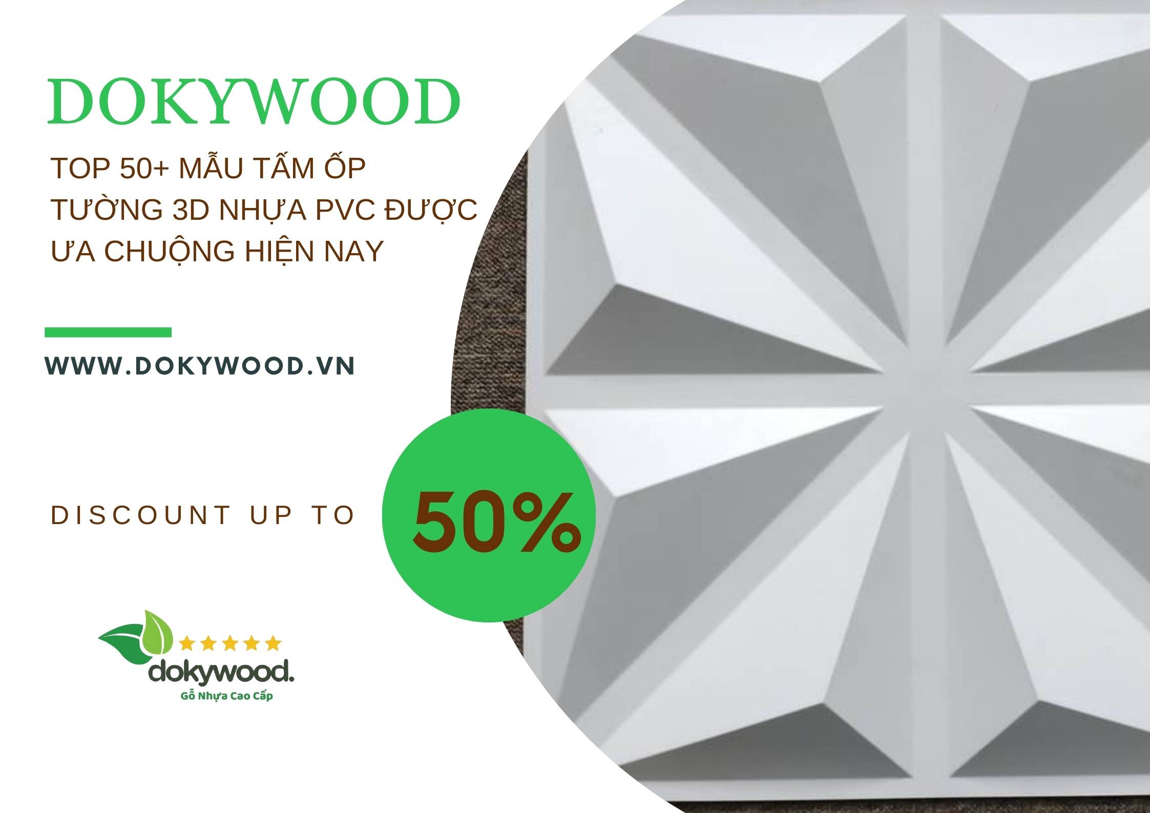 Mẫu Tấm Ốp Tường 3D Nhựa PVC