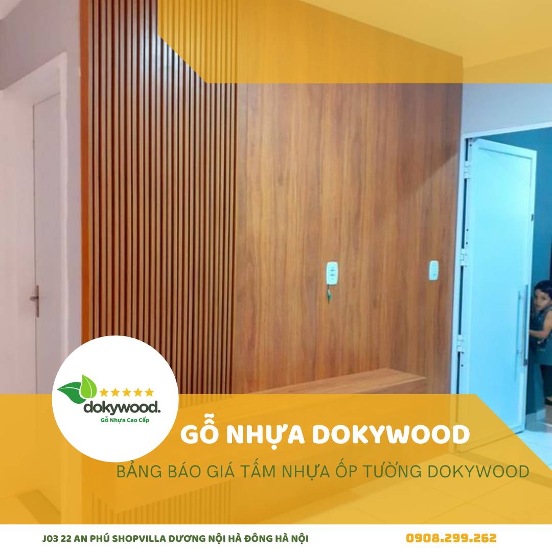 Tấm nhựa ốp tường vân gỗ