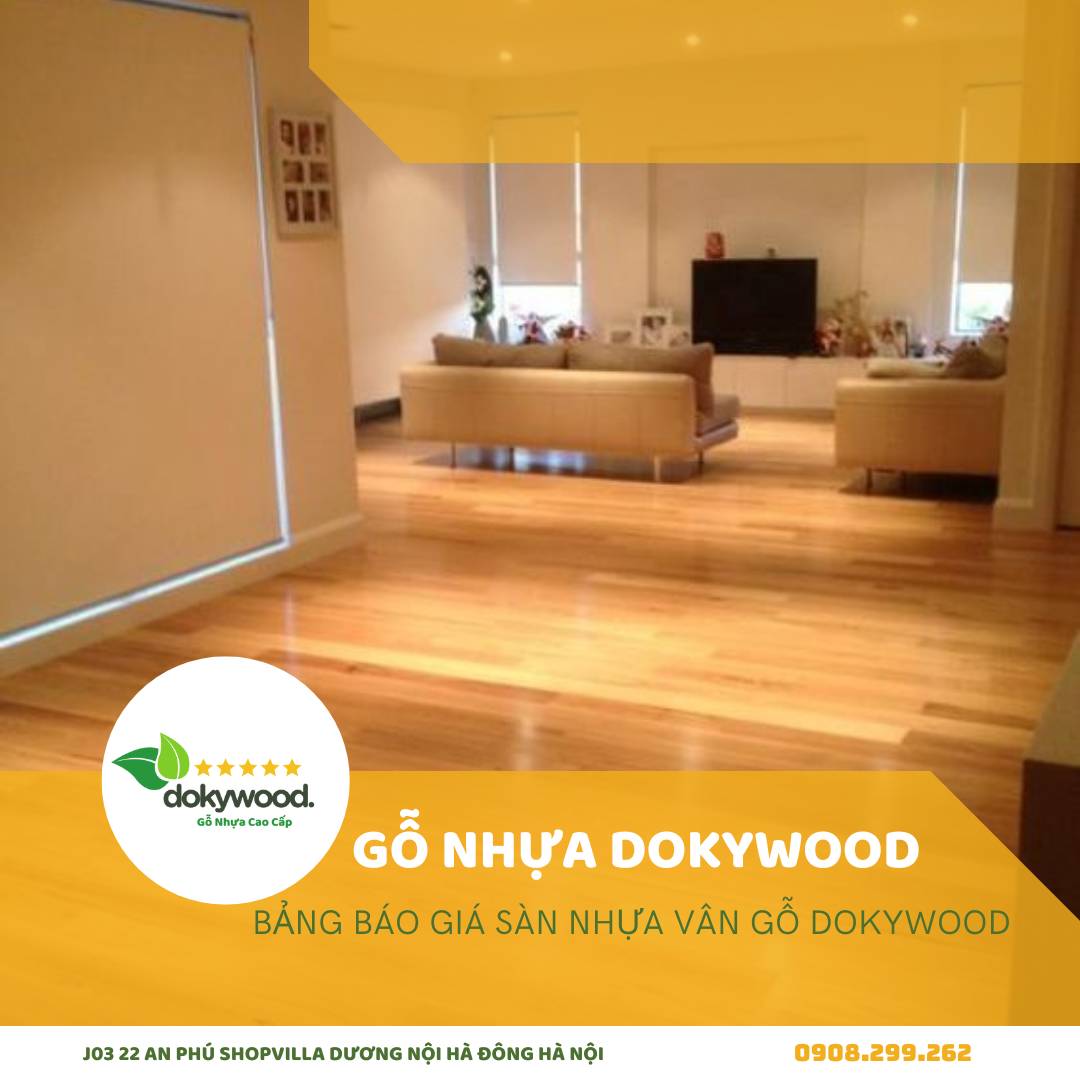 Sàn nhựa vân gỗ sáng màu