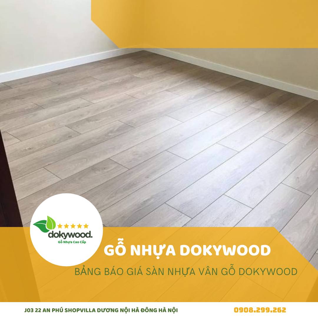 Sàn nhựa vân gỗ trong phòng mang lại vẻ ấm cúng, sạch sẽ