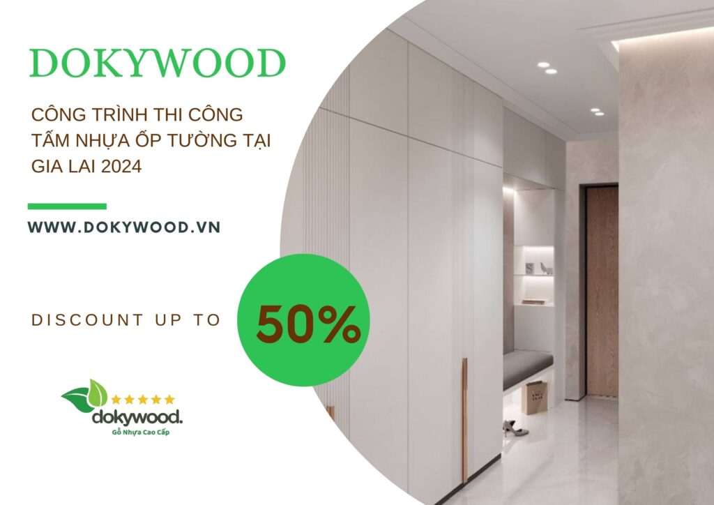 Công trình thi công tấm nhựa ốp tường tại Gia Lai 2024