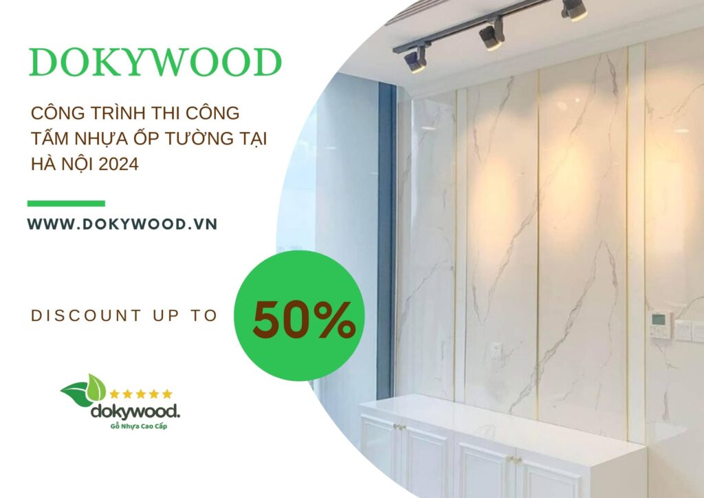 Công trình thi công tấm nhựa ốp tường tại Hà Nội 2024