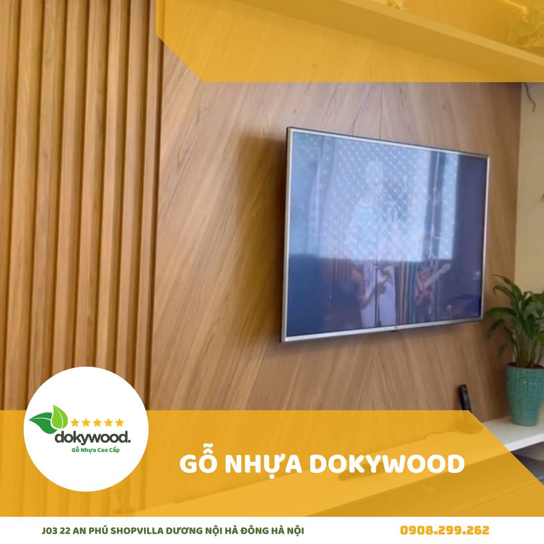 Tấm nhựa ốp tường lam sóng sau khi thi công