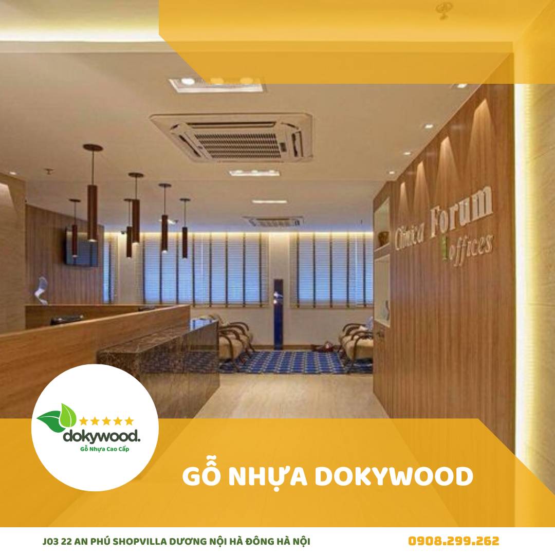 Tấm nhựa ốp tường vân gỗ sau khi hoàn thiện