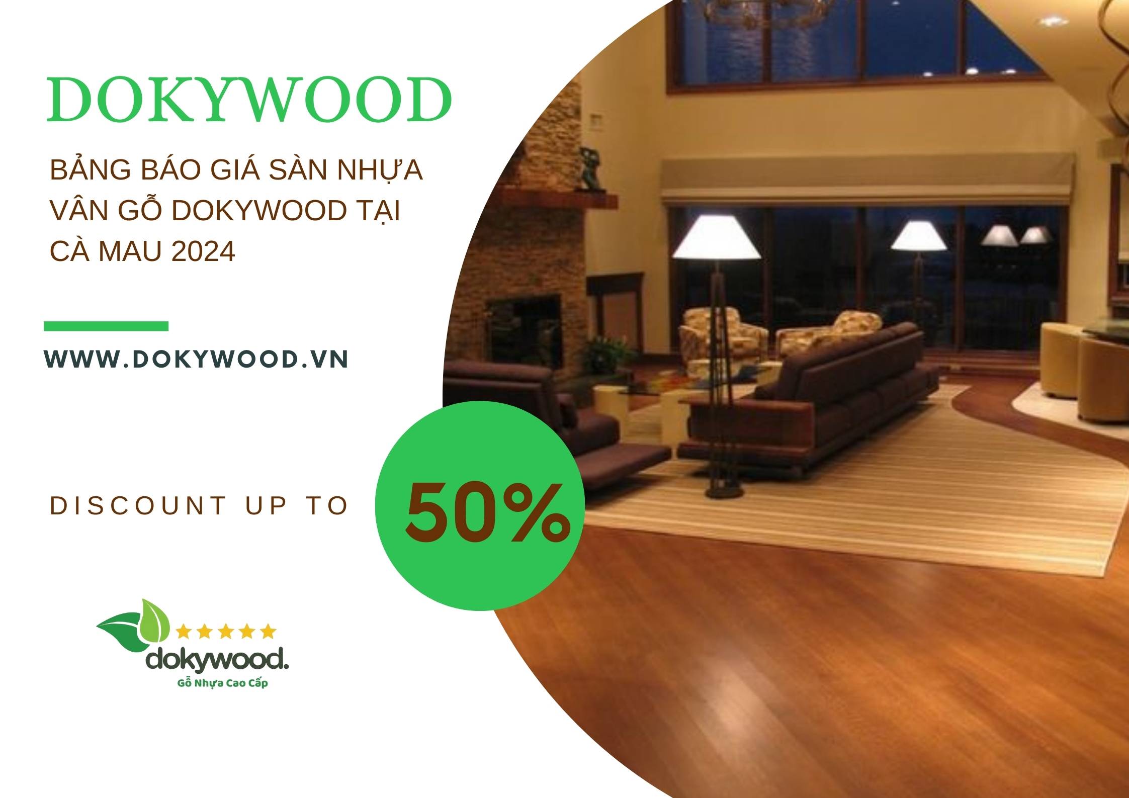 Bảng Báo Giá Sàn Nhựa Vân Gỗ Dokywood Tại Cà Mau 2024