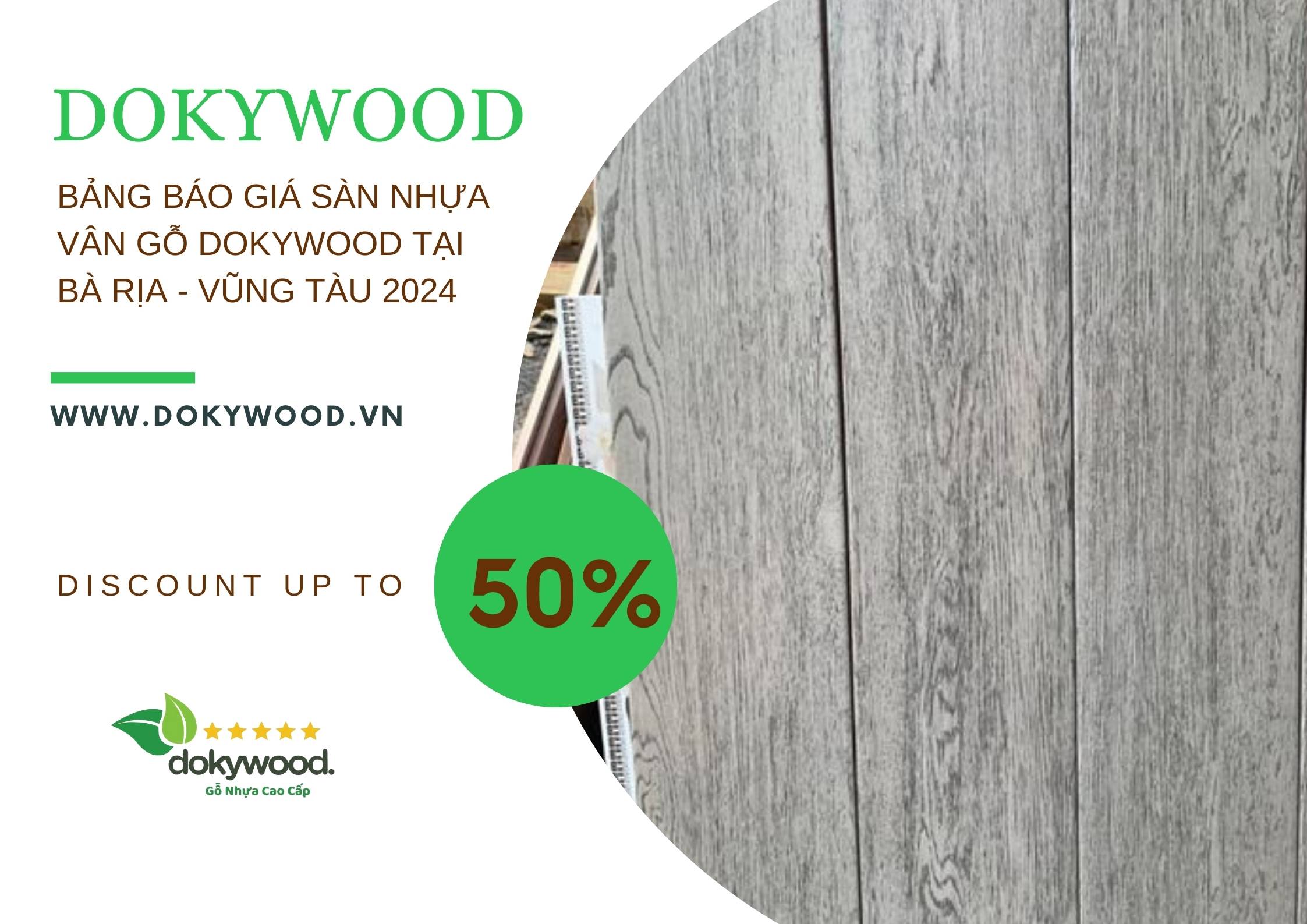 Báo giá sàn nhựa vân gỗ Dokywood tại Bà Rịa - Vùng Tàu