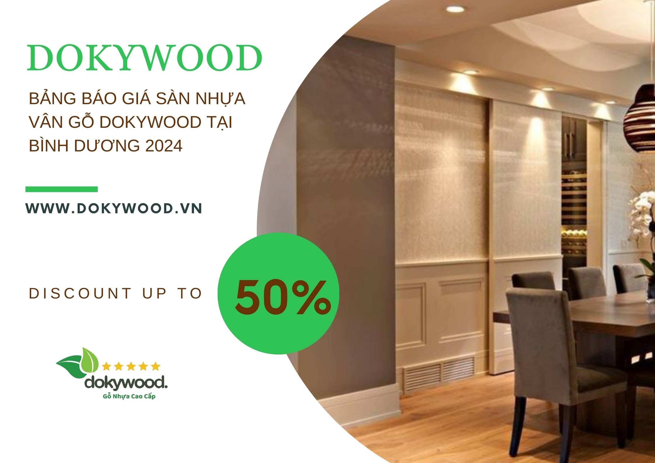 Bảng Báo Giá Sàn Nhựa Vân Gỗ Dokywood Tại Bình dương 2024