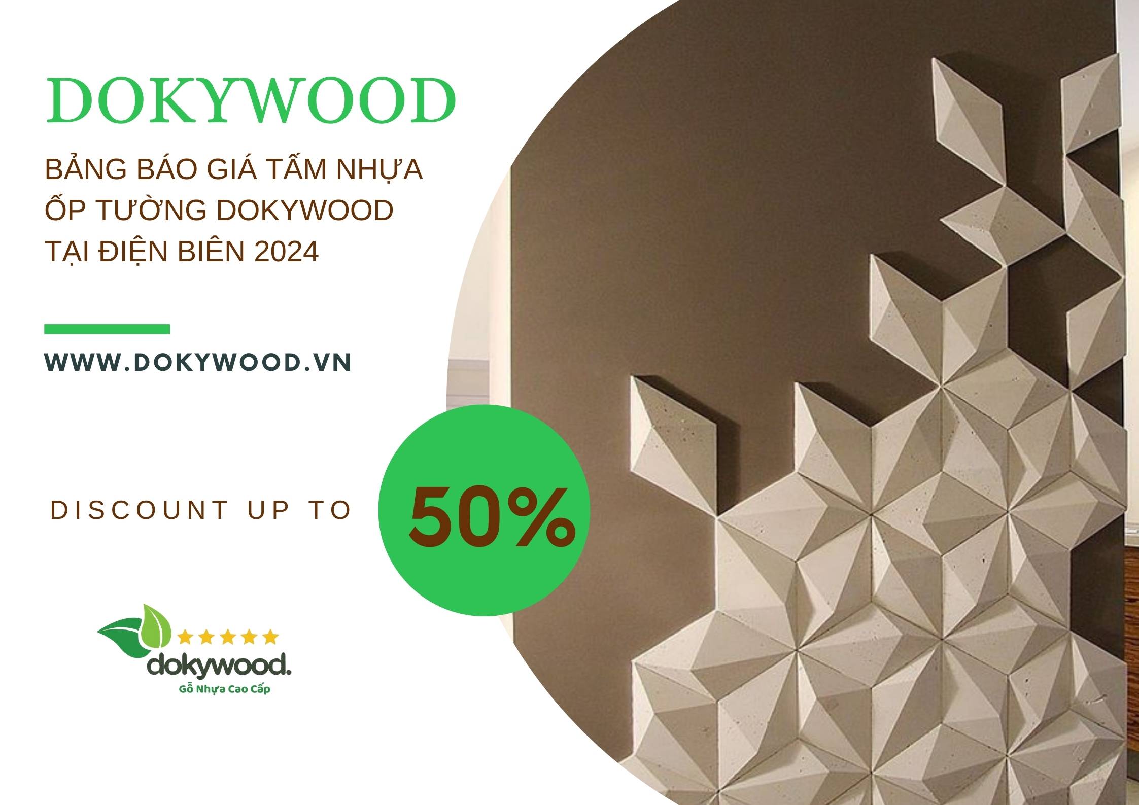 BẢNG BÁO GIÁ TẤM NHỰA ỐP TƯỜNG DOKYWOOD TẠI ĐIỆN BIÊN 2024