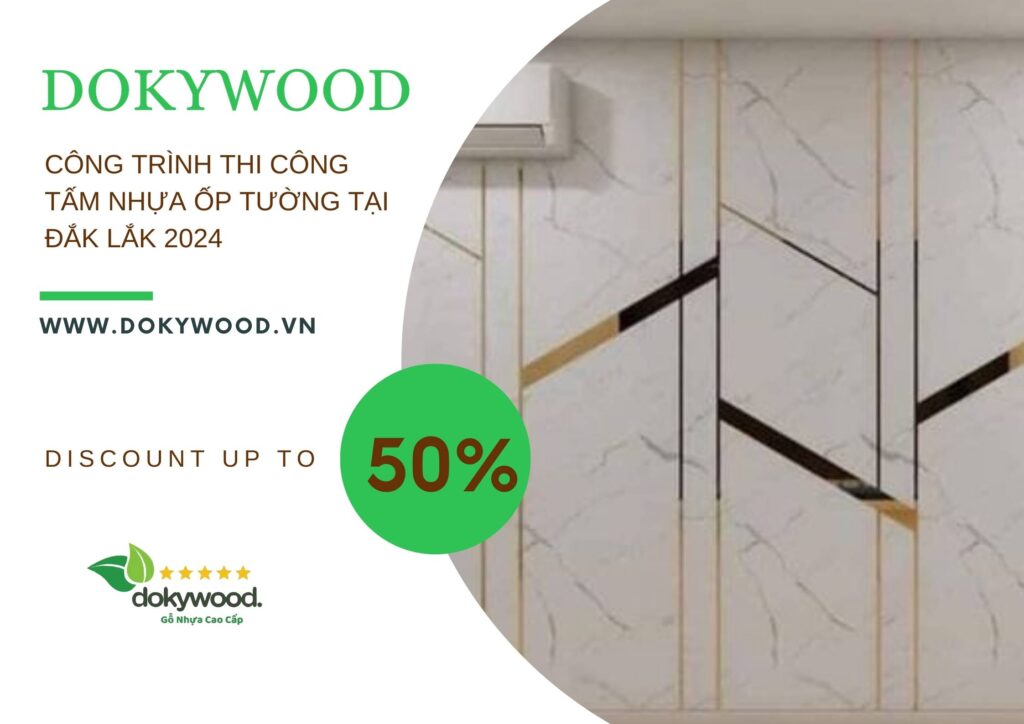 Công trình thi công tấm nhựa ốp tường tại Đắk Lắk 2024