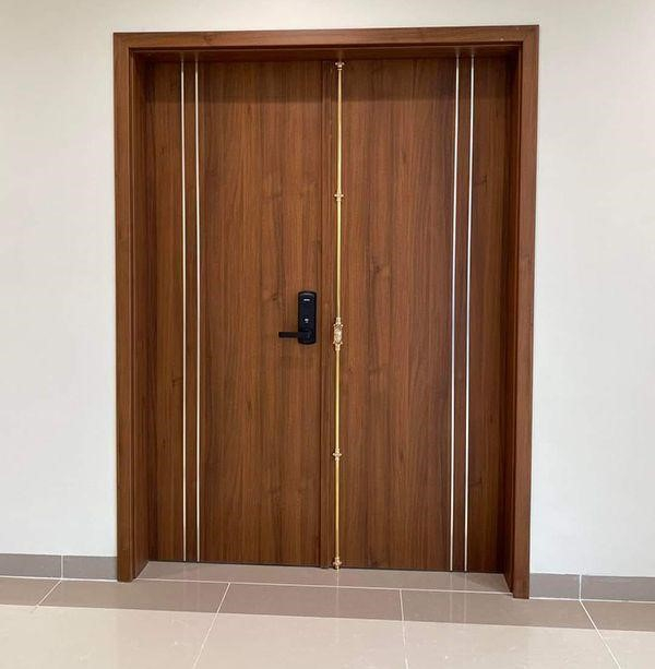 Mẫu cửa vân gỗ 2 cánh
