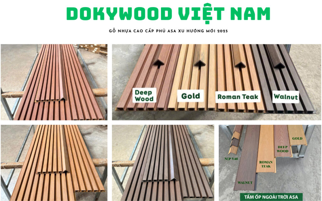 gỗ nhựa ngoài trời
