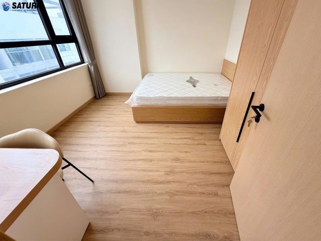 sàn nhựa hèm khóa nhà Doywood